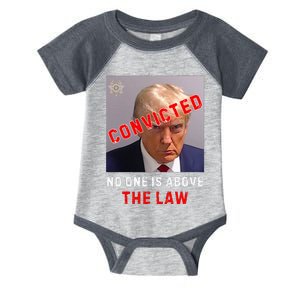 Convicted Trump Guilty Lock Him Up No One Is Above The Law Infant Baby Jersey Bodysuit