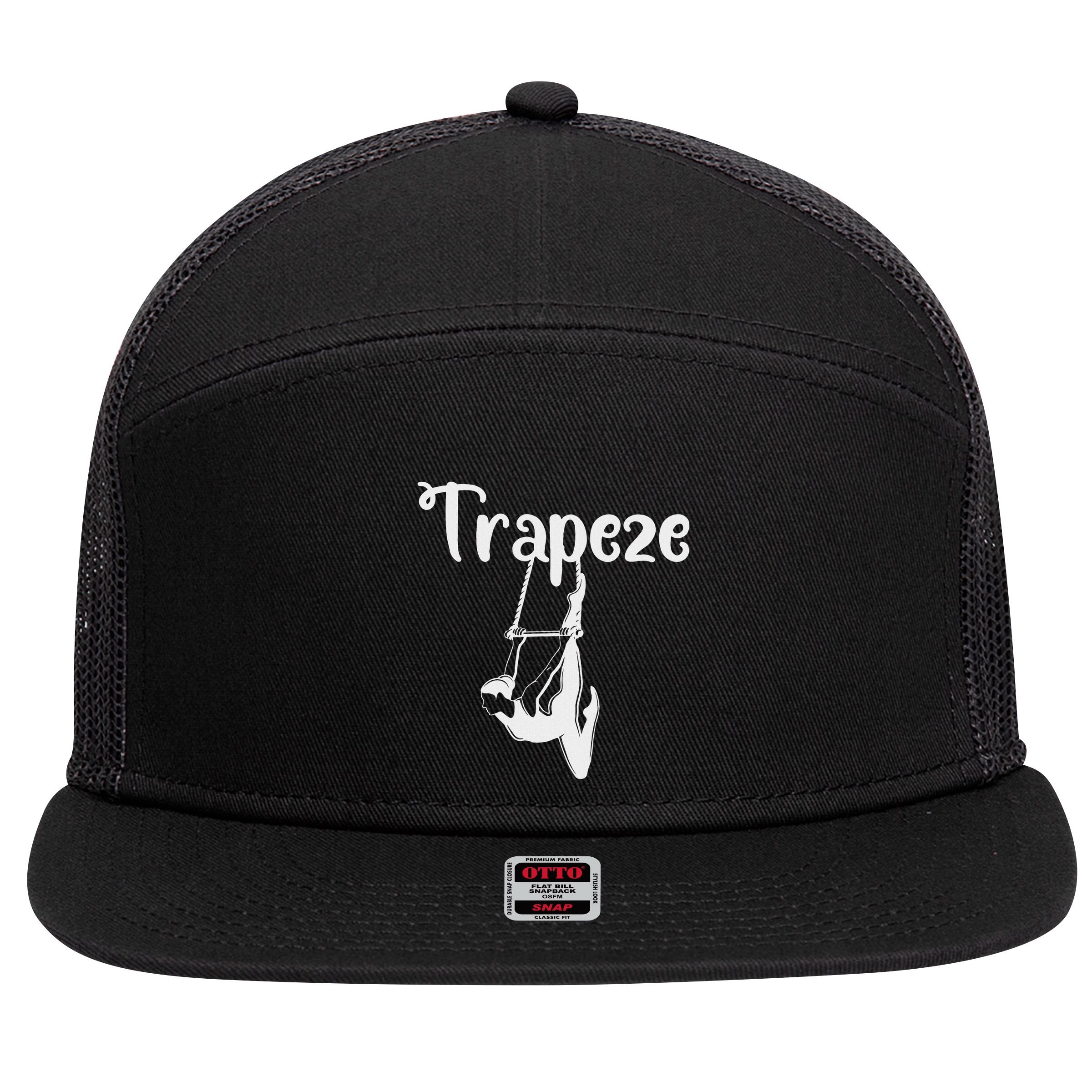 Circus Trapeze Gifts Trapeze Artist Costume 7 Panel Mesh Trucker Snapback Hat