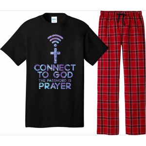 Connect To God Password Prayer Jesus Christian Pajama Set