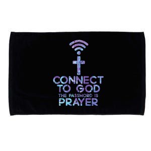 Connect To God Password Prayer Jesus Christian Microfiber Hand Towel