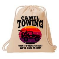 Camel Towing Gift Funny Retro Camel Towing Funny Halloween Gift Drawstring Bag