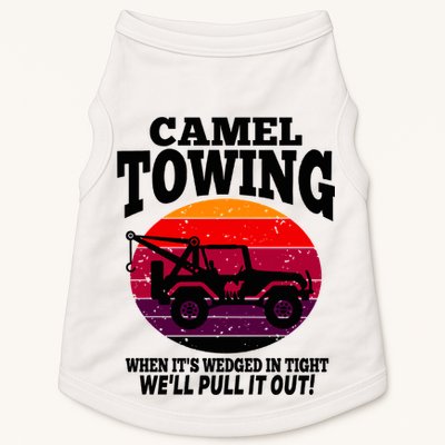 Camel Towing Gift Funny Retro Camel Towing Funny Halloween Gift Doggie Tank