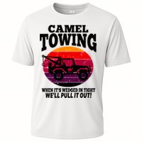 Camel Towing Gift Funny Retro Camel Towing Funny Halloween Gift Cooling Performance Crew T-Shirt