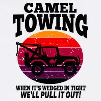 Camel Towing Gift Funny Retro Camel Towing Funny Halloween Gift Cooling Performance Crew T-Shirt