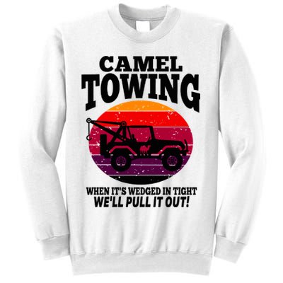 Camel Towing Gift Funny Retro Camel Towing Funny Halloween Gift Sweatshirt