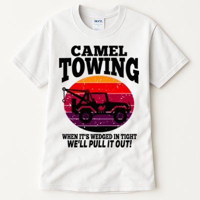 Camel Towing Gift Funny Retro Camel Towing Funny Halloween Gift Tall T-Shirt