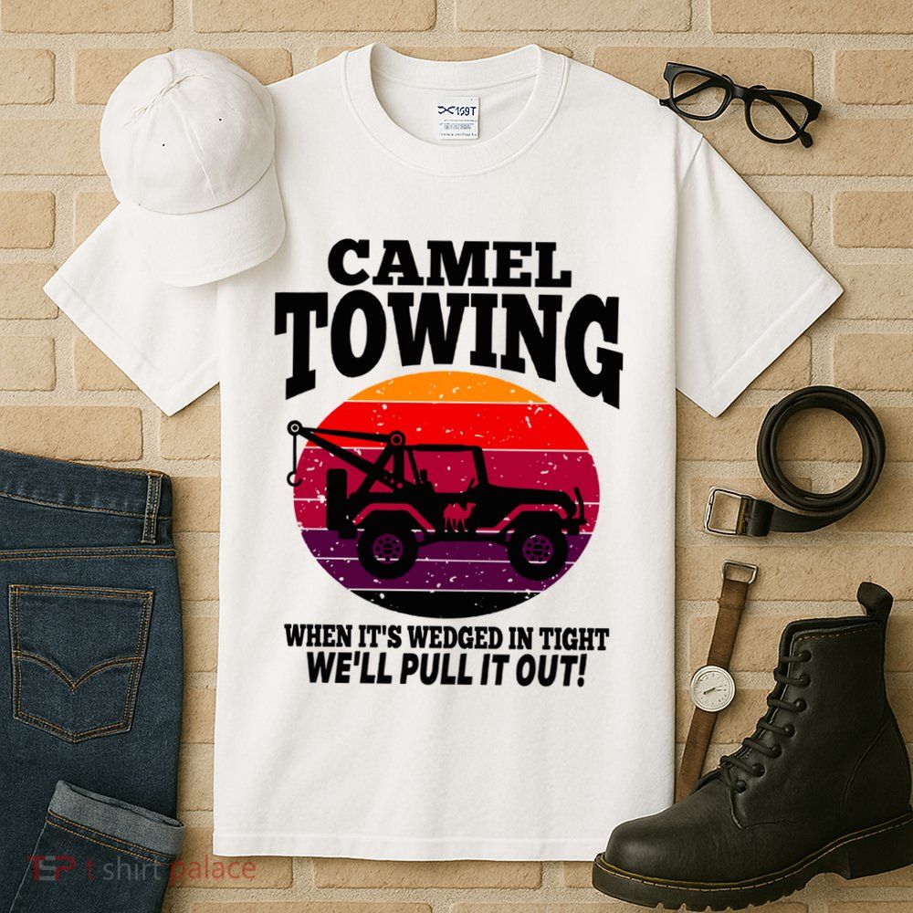Camel Towing Gift Funny Retro Camel Towing Funny Halloween Gift Tall T-Shirt
