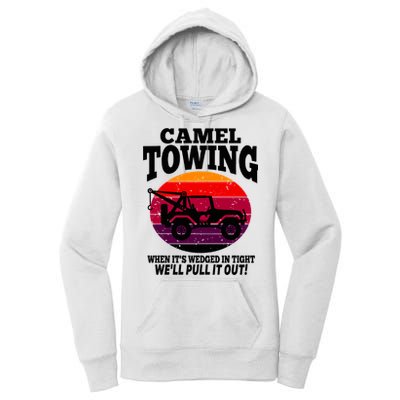 Camel Towing Gift Funny Retro Camel Towing Funny Halloween Gift Women's Pullover Hoodie