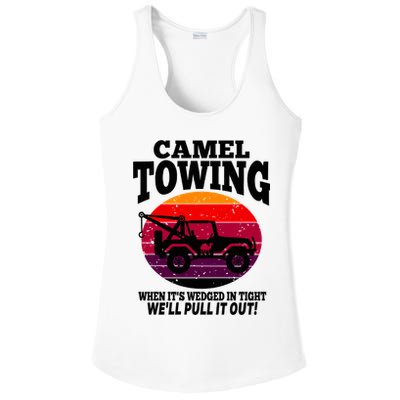 Camel Towing Gift Funny Retro Camel Towing Funny Halloween Gift Ladies PosiCharge Competitor Racerback Tank
