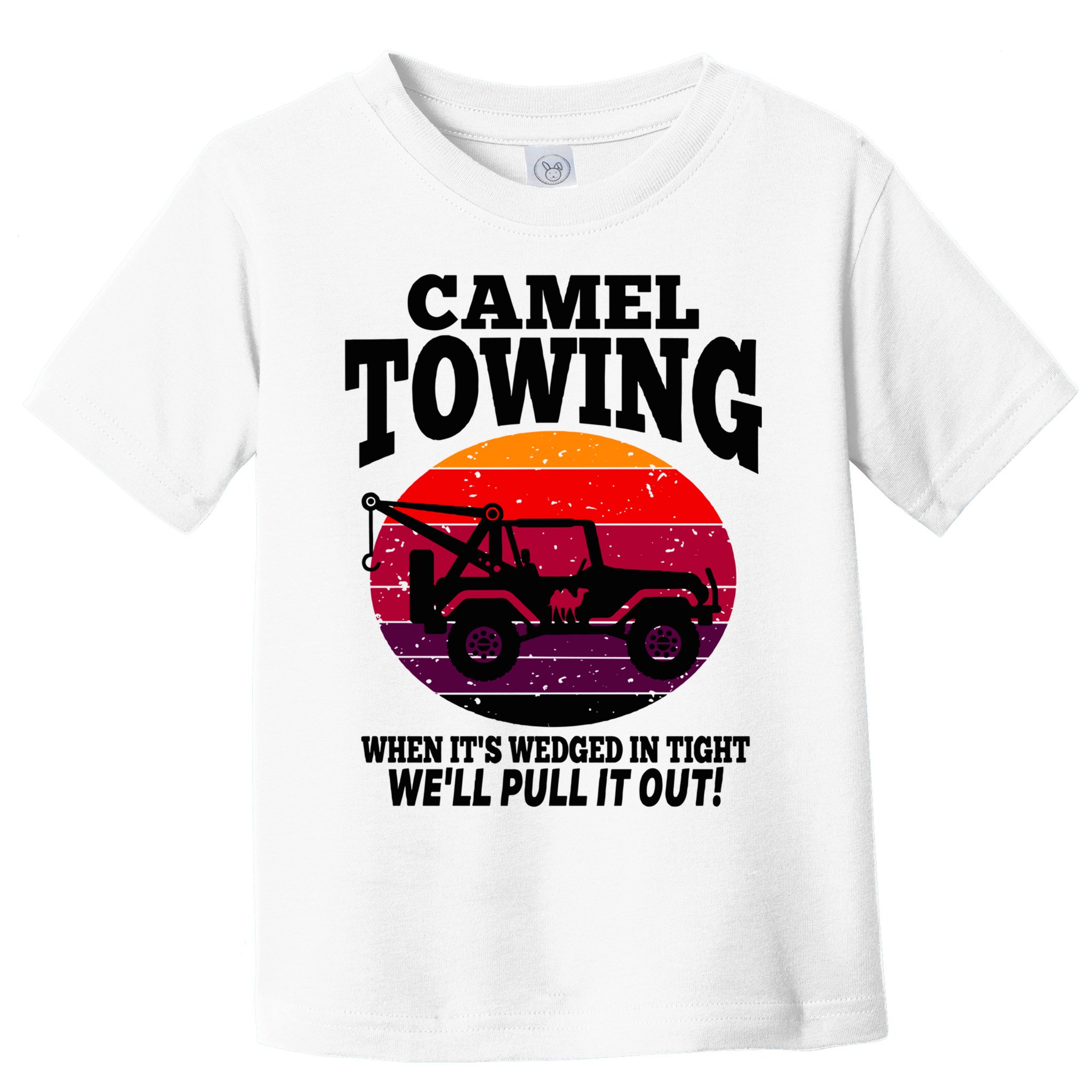 Camel Towing Gift Funny Retro Camel Towing Funny Halloween Gift Toddler T-Shirt