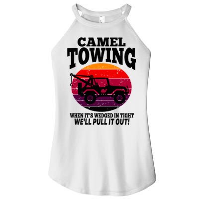 Camel Towing Gift Funny Retro Camel Towing Funny Halloween Gift Women's Perfect Tri Rocker Tank