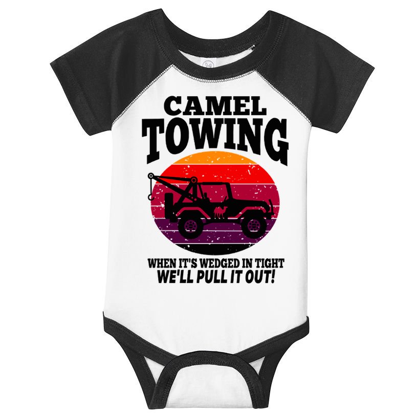 Camel Towing Gift Funny Retro Camel Towing Funny Halloween Gift Infant Baby Jersey Bodysuit