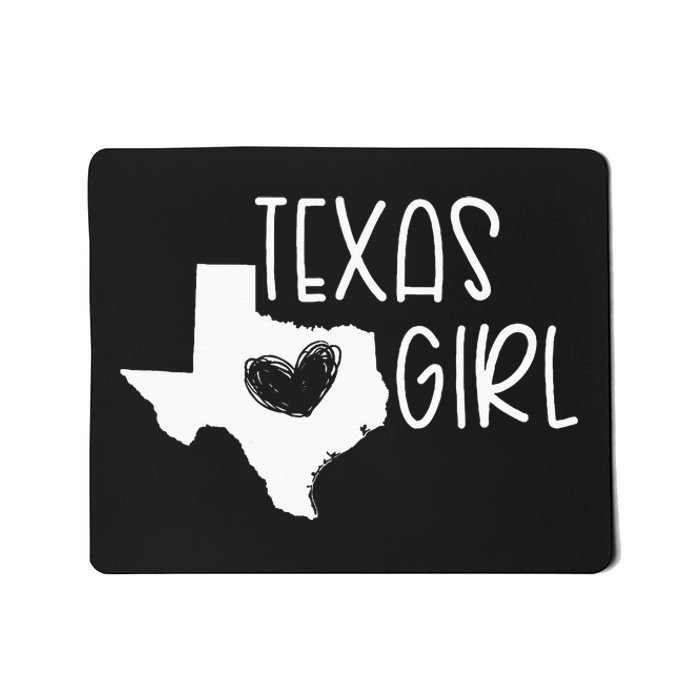 Cute Texas Girl I Love Texas Real Proud Texan Mousepad