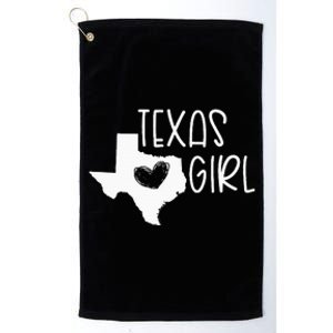 Cute Texas Girl I Love Texas Real Proud Texan Platinum Collection Golf Towel