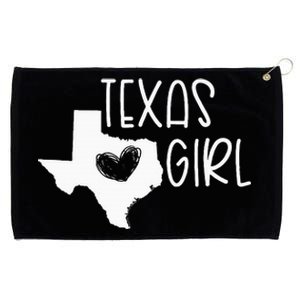 Cute Texas Girl I Love Texas Real Proud Texan Grommeted Golf Towel