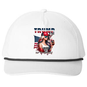 Cool Trump Girl No Apologies Snapback Five-Panel Rope Hat