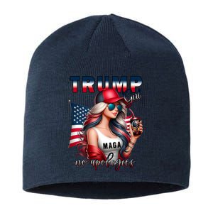 Cool Trump Girl No Apologies Sustainable Beanie