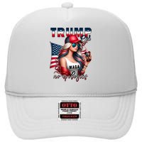 Cool Trump Girl No Apologies High Crown Mesh Back Trucker Hat