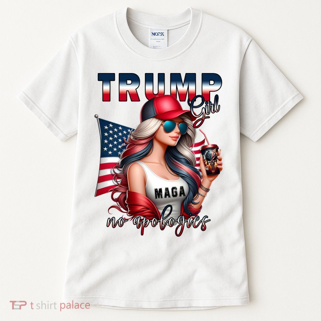 Cool Trump Girl No Apologies Tall T-Shirt