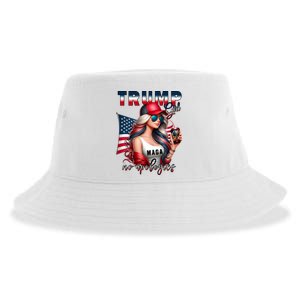 Cool Trump Girl No Apologies Sustainable Bucket Hat