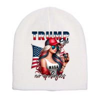 Cool Trump Girl No Apologies Short Acrylic Beanie