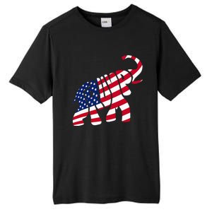 Cute Trump Gift Proud American Flag Elephant Tall Fusion ChromaSoft Performance T-Shirt