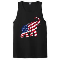 Cute Trump Gift Proud American Flag Elephant PosiCharge Competitor Tank