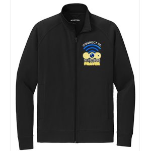 Connect To God Wifi Password Is Prayer Stretch Full-Zip Cadet Jacket