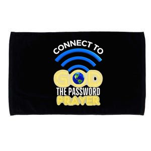 Connect To God Wifi Password Is Prayer Microfiber Hand Towel