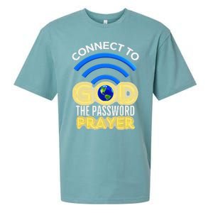 Connect To God Wifi Password Is Prayer Sueded Cloud Jersey T-Shirt