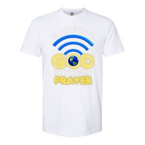 Connect To God Wifi Password Is Prayer Softstyle CVC T-Shirt