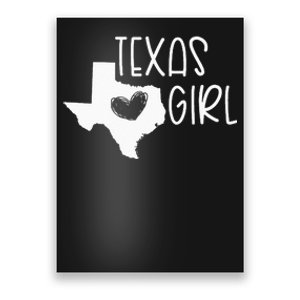 Cute Texas Girl I Love Texas Real Proud Texan Womens Poster