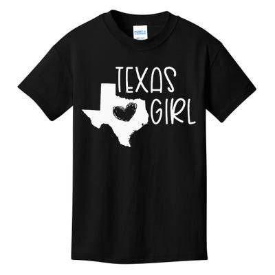 Cute Texas Girl I Love Texas Real Proud Texan Womens Kids T-Shirt