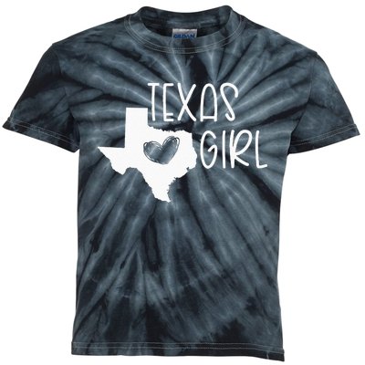 Cute Texas Girl I Love Texas Real Proud Texan Womens Kids Tie-Dye T-Shirt