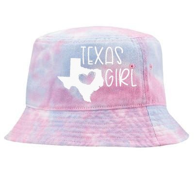 Cute Texas Girl I Love Texas Real Proud Texan Womens Tie-Dyed Bucket Hat