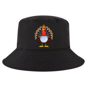 Cool Thanksgiving Golf Gobble Player Turkey Thankful Cool Comfort Performance Bucket Hat