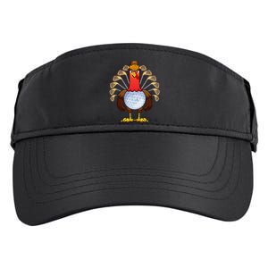 Cool Thanksgiving Golf Gobble Player Turkey Thankful Adult Drive Performance Visor