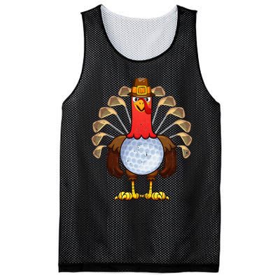 Cool Thanksgiving Golf Gobble Player Turkey Thankful Mesh Reversible Basketball Jersey Tank