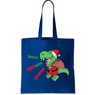 Christmas Trex Gift Have A Roarsome Christmas Cool Gift Tote Bag