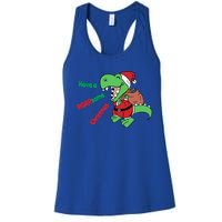 Christmas Trex Gift Have A Roarsome Christmas Cool Gift Women's Racerback Tank