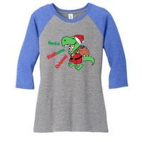 Christmas Trex Gift Have A Roarsome Christmas Cool Gift Women's Tri-Blend 3/4-Sleeve Raglan Shirt