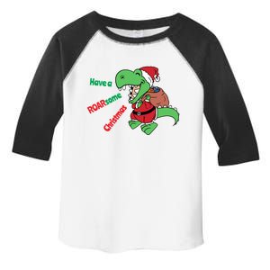 Christmas Trex Gift Have A Roarsome Christmas Cool Gift Toddler Fine Jersey T-Shirt