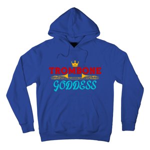 Cute Trombone Goddess Orchestra Band Music Queen Girls Crown Gift Hoodie