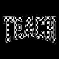 Checkered Teach Gift For Teachers Sustainable Bucket Hat