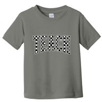 Checkered Teach Gift For Teachers Toddler T-Shirt