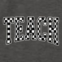 Checkered Teach Gift For Teachers Vector Backpack