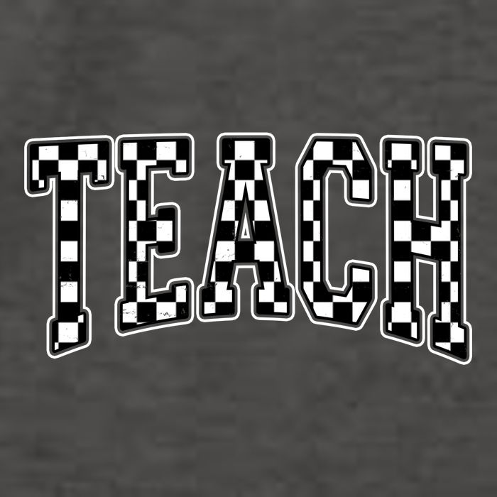 Checkered Teach Gift For Teachers Vector Backpack