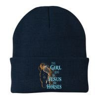 Christian THIS GIRL RUNS ON JESUS HORSES Equestrian Rider Knit Cap Winter Beanie