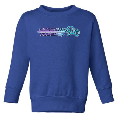 Classically Trained Gamer Design Gift Toddler Sweatshirt