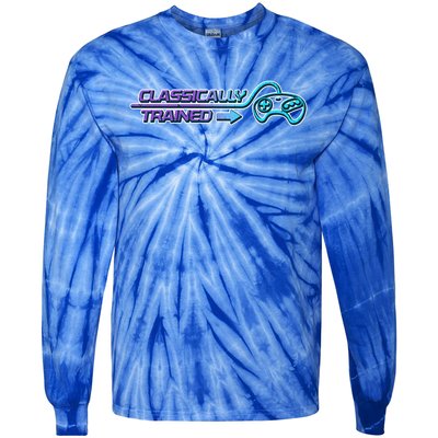 Classically Trained Gamer Design Gift Tie-Dye Long Sleeve Shirt